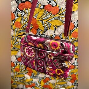 Vera Bradley Floral Carnaby mini laptop bag Crossbody Strap Removable Hardcase
